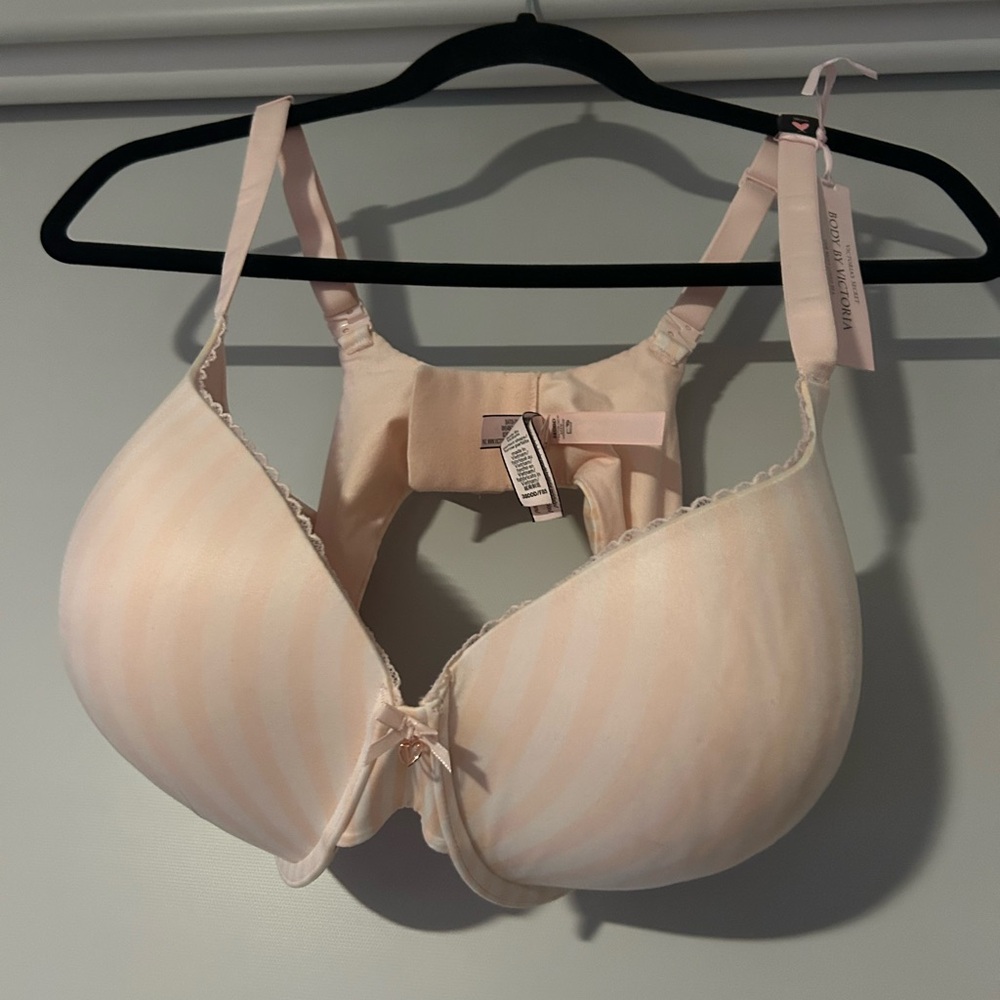 Victoria's Secret Soft Pink Striped Bra